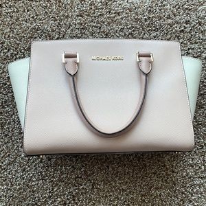 Michael Kors Blush and Bone colored Satchel/Crossbody